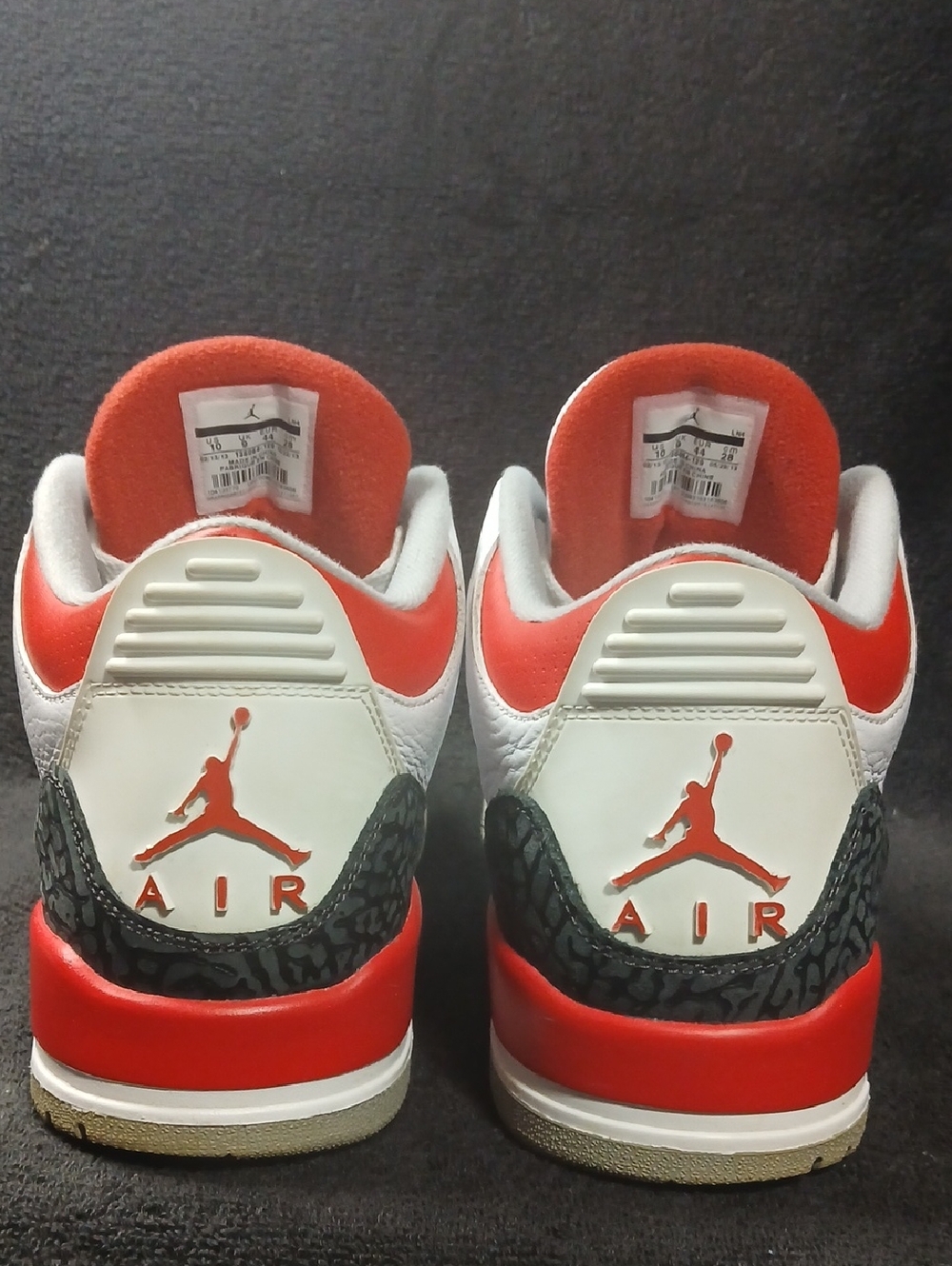 Air Jordan 3 Retro "FIRE RED" 2013 Mens Size-10 100%AUTHENTIC! - Picture 5 of 16